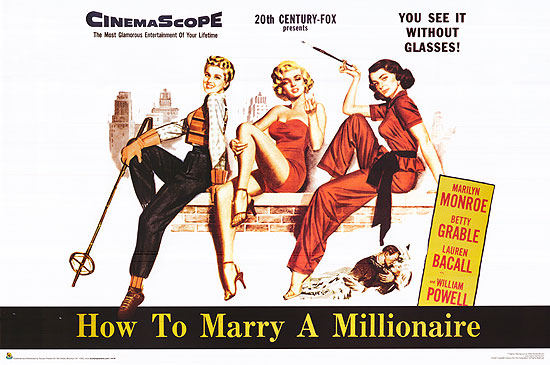 [ HOW TO MARRY A MILLIONAIRE POSTER ]