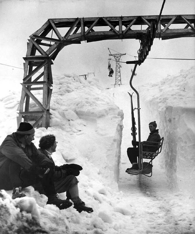 the first chair lift built in sun valley idaho - Google Search